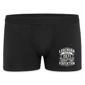 Cadeau d’anniversaire légendaire depuis 1971 - Boxer Homme - noir - Devant