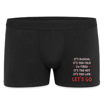 Dictons de bourreau de travail - Boxer Homme - noir - Devant