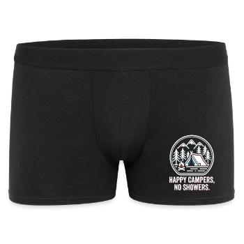 Camping Camp Tent & Campfire - Men's Boxer Shorts - black - Front