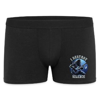 I destroy silence - Men's Boxer Shorts - black - Front