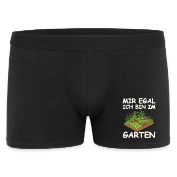 I don't care I'm in the garden - Men's Boxer Shorts - black - Front