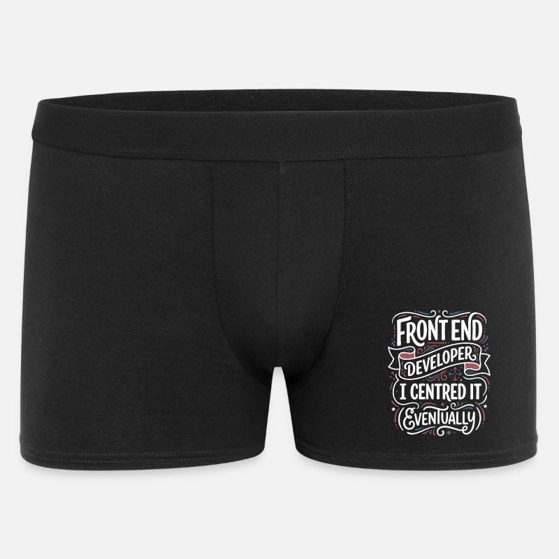 Frontend developer centered - Men's Boxer Shorts - black
