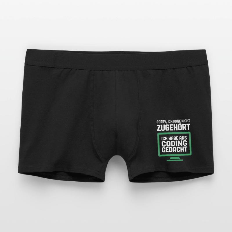 Coding Gedanke am Bildschirm Männer Boxer Shorts