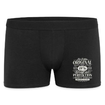 Original 1976 Jahrgang Vintage Geburtstag Geschenk - Männer Boxer Shorts - Schwarz - Vorne