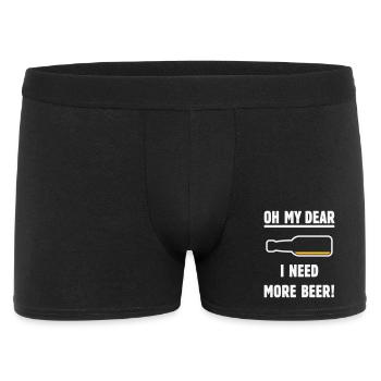 Oh ma chère – j’ai besoin de plus de bière ! (Bière / NEG 2C) - Boxer Homme - noir - Devant