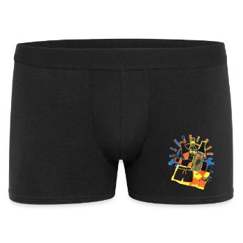 Bier Sommer Sonne - Männer Boxer Shorts - Schwarz - Vorne
