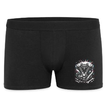 Motorcycle Engine Screwdriver Tuning Design - Men's Boxer Shorts - black - Front