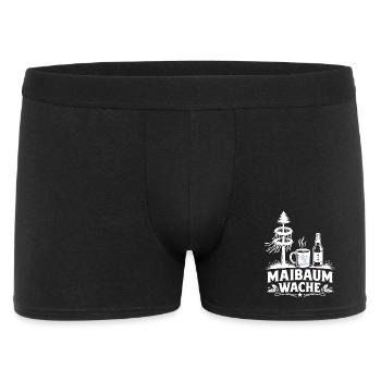 Maibaum Wache Security Team Shirt - Männer Boxer Shorts - Schwarz - Vorne