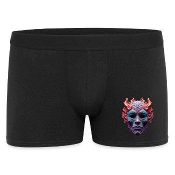 Masque orné de Démon de Feu - Boxer Homme - noir - Devant