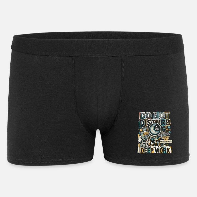 Deep Work Focus - Männer Boxer Shorts - Schwarz