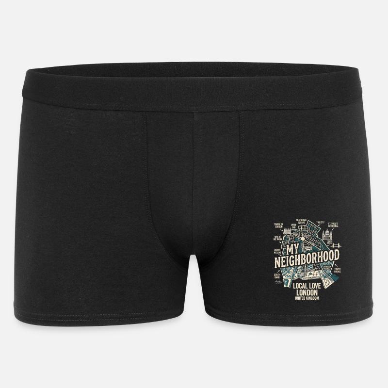 Londres : mon quartier - Boxer Homme - noir