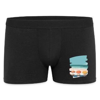 Palmiers de mer de plage - Boxer Homme - noir - Devant