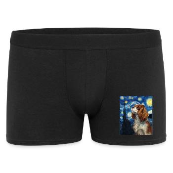 Cavalier King Charles Spaniel - Boxer Homme - noir - Devant