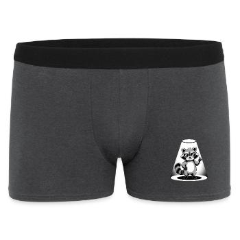Raccoon Sunglasses - Men's Boxer Shorts - charcoal grey - Front