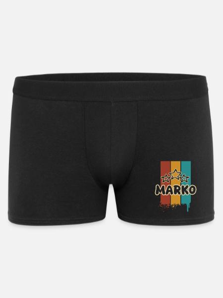 Marko - Männer Boxer Shorts - Schwarz