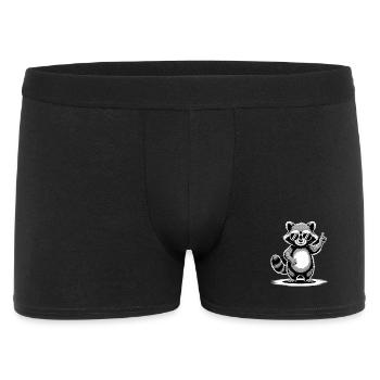 Raccoon - Men's Boxer Shorts - black - Front