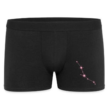 Constellation de l’étoile du Taureau Signe du zodiaque rose pastel - Boxer Homme - noir - Devant