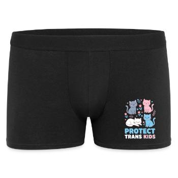 Pride Month LGBTQ - Protect Trans Kids - Men's Boxer Shorts - black - Front