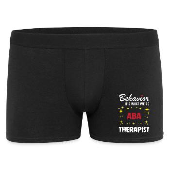 Verhaltenstherapie Therapie Verhalten - Männer Boxer Shorts - Schwarz - Vorne