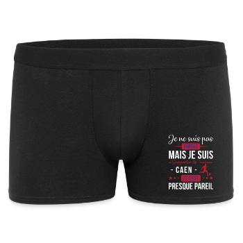 Je Ne Suis Pas Parfait Mais Je Suis Supporter D... - Boxer Homme - noir - Devant