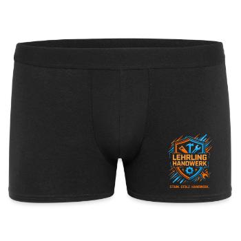 Eine Lehre im Handwerk - das ist die Zukunft - Männer Boxer Shorts - Schwarz - Vorne