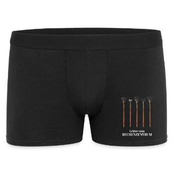 Rechenzentrum Gärtner Baumschule Hobbygärtner - Männer Boxer Shorts - Schwarz - Vorne