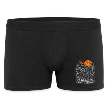 Der kopflose Reiter mit dem Kürbiskopf - Männer Boxer Shorts - Schwarz - Vorne