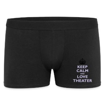 Keep Calm & Love Theater - Men's Boxer Shorts - black - Front