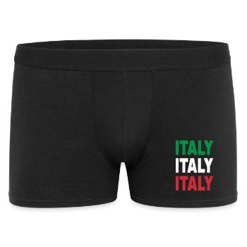 Italy / Gift / Gift Idea - Men's Boxer Shorts - black - Front