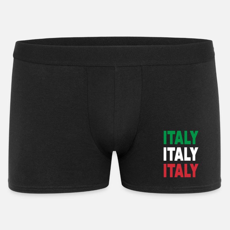 Italy / Gift / Gift Idea - Men's Boxer Shorts - black