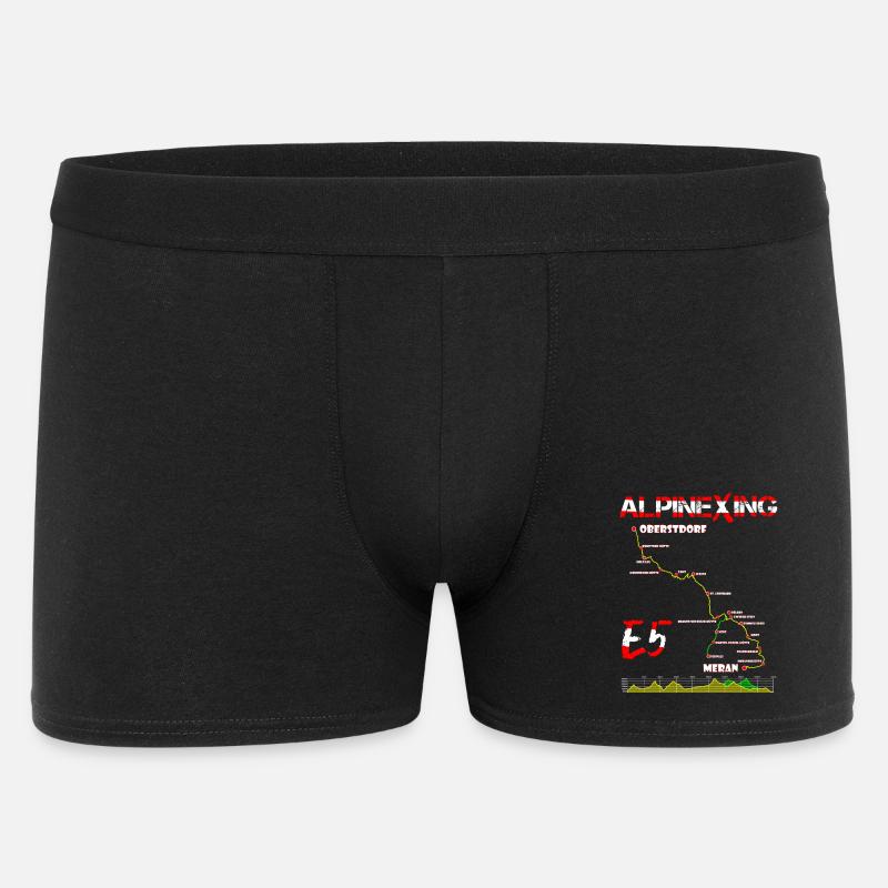 E5 Oberstdorf Meran - Männer Boxer Shorts - Schwarz