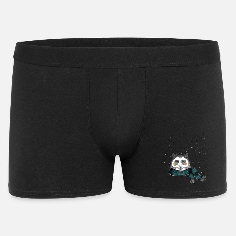 Winter Bär - Männer Boxer Shorts - Schwarz