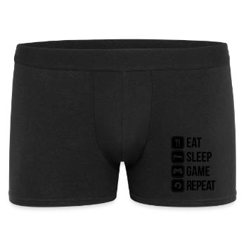 eat sleep game repeat - Boxer Homme - noir - Devant