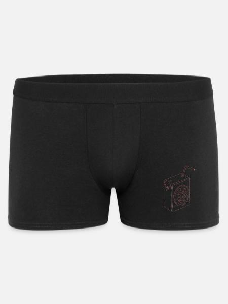 Zitrus Saftbox Illustration - Männer Boxer Shorts - Schwarz