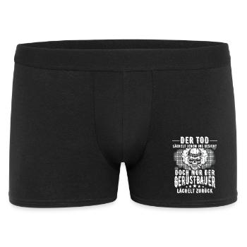 Gerüstbauer - Männer Boxer Shorts - Schwarz - Vorne