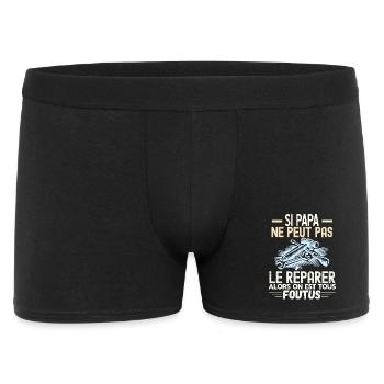 Papa réparateur Papa Bricoleur - Boxer Homme - noir - Devant
