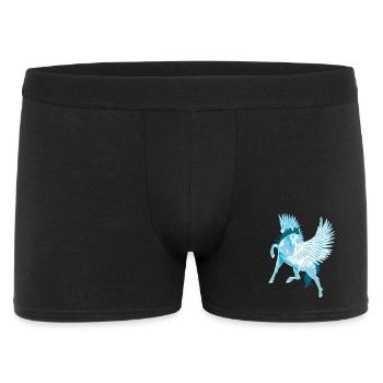 Pegasus Geflügelte Pferde der griechischen Mythologie - Männer Boxer Shorts - Schwarz - Vorne