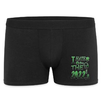 Ich hasse 2022 - Männer Boxer Shorts - Schwarz - Vorne