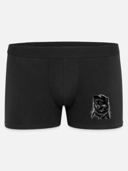 Spitz nain à casquette - Boxer Homme - noir