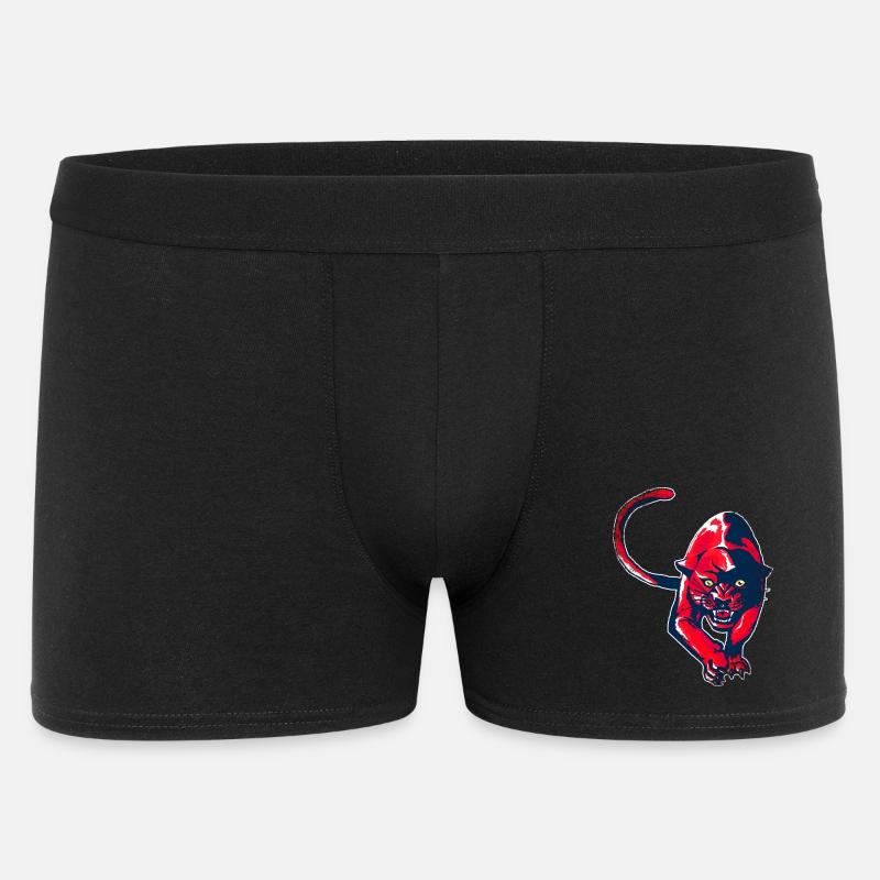 Roter Panther - Männer Boxer Shorts - Schwarz