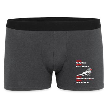 Pas de tripes, pas de gloire - Boxer Homme - charbon - Devant