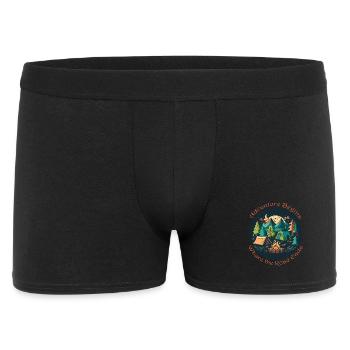 Adventure begins at the end of the path - Men's Boxer Shorts - black - Front
