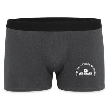 WASD - Gaming Shirt - Men's Boxer Shorts - charcoal grey - Front