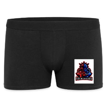 Music get the feeling - Männer Boxer Shorts - Schwarz - Vorne