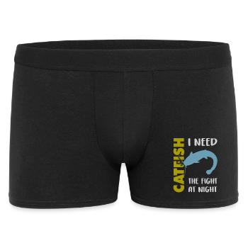 Combat de pêche au poisson-chat avec le poisson-chat fort - Boxer Homme - noir - Devant