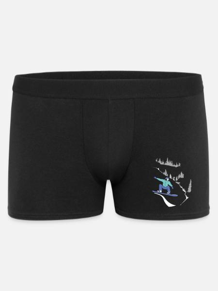 Snowboard, Winter Sports - Men's Boxer Shorts - black
