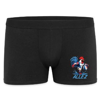 RUGBY FRANCE, sport aux couleurs bleu blanc rouge - Boxer Homme - noir - Devant