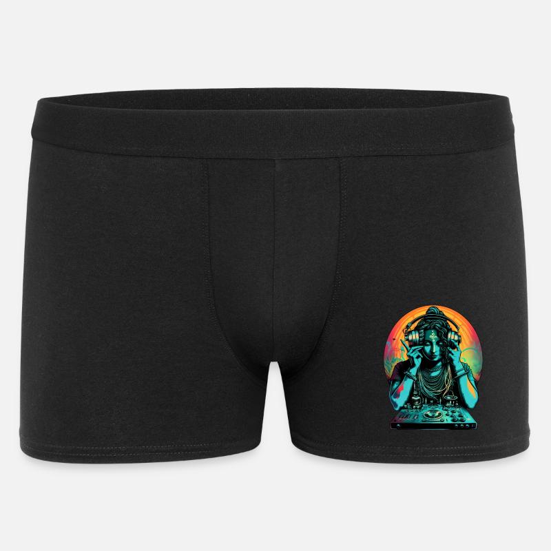 Göttin DJ - Männer Boxer Shorts - Schwarz
