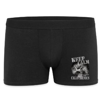 Keep Calm – Calisthenics Design - Men's Boxer Shorts - black - Front