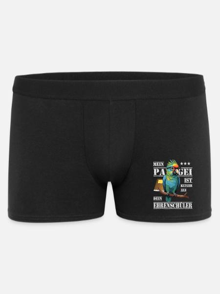 Mon perroquet est plus intelligent... - Boxer Homme - noir
